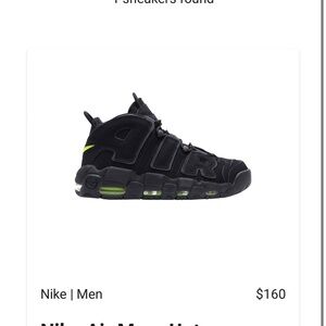 Nike Black and Green Sneakers